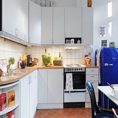Beautiful Contemporary Style Of Gothenburg Apartment Kitchen - Karbonix