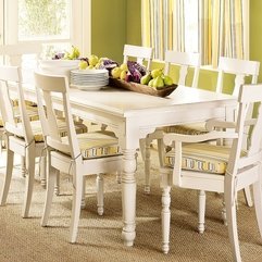 Best Inspirations : Beautiful Decoration White Dining Room Sets Dhomedesign - Karbonix
