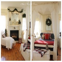 Best Inspirations : Beautiful Elegant Dedcorating Christmas Bedroom Ideas In Warm - Karbonix