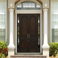 Beautiful Front Door Dark Wood - Karbonix