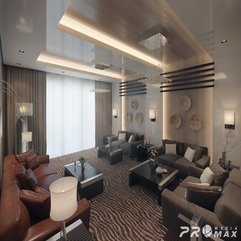 Beautiful Luxurious Modern Living Room High Ceiling - Karbonix