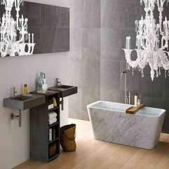 Best Inspirations : Beautiful White Retro Stone Bathtub Bathroom Interior Design - Karbonix