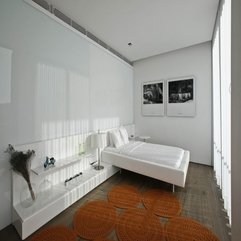 Bed Combined With White Shelf Bedroom White Single - Karbonix