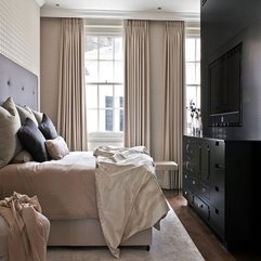 Best Inspirations : Bed Cushions With Dark Brown Pillows Face The Screen Flat Tv Creamy - Karbonix