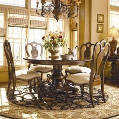 Bedroom Amazing Classy Dining Room Decor With Luxury Round Table - Karbonix