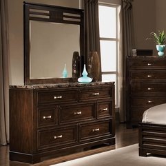 Bedroom Antique Rustic Wooden Dresser And Mirrored Bedroom - Karbonix