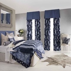 Bedroom Curt Beautiful Blue - Karbonix