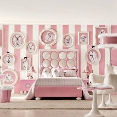 Best Inspirations : Bedroom Dazzling Pink White Stripped Wallpaper With Awesome Pink - Karbonix