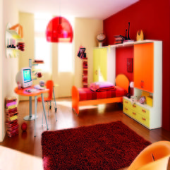 Bedroom Designs Pretty Design Modern Colorful Kids Room Interior - Karbonix