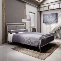 Best Inspirations : Bedroom Entrancing Bedroom Design Ideas With Stainless Steel Bed - Karbonix