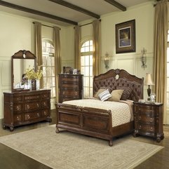 Best Inspirations : Bedroom Gorgeous Bedroom Design Ideas With Vintage Wood Bed - Karbonix