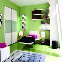 Bedroom Ideas With Shelf Hanging Lime Green - Karbonix