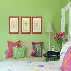Bedroom Ideas With Tulip Flower Ornament Lime Green - Karbonix