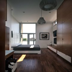 Bedroom In Brown Black White Nuance In Modern Style - Karbonix
