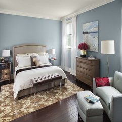 Best Inspirations : Bedroom Lovely Bedroom Decoration With Sky Blue Wall Painting - Karbonix