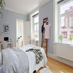 Bedroom Picturesque Cool And Comfortable White Swedish Apartments - Karbonix