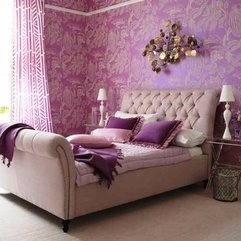 Bedroom Purple Walls Decorate Luxury Classic Bedroom With Big Bed - Karbonix