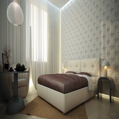 Bedroom Textured Feature Wall White Palatial - Karbonix