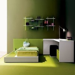 Best Inspirations : Bedroom With Green Accent Minimalist Teenage - Karbonix