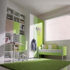 Bedroom With Green Accents Teenage Girls - Karbonix