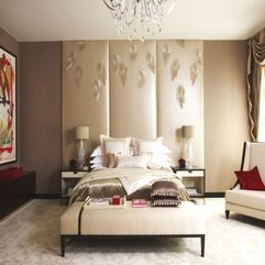 Bedroom With Leaf Wallpaper Design Cozy - Karbonix