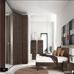 Bedroom With Walnut Furnitture Modern Contemporary - Karbonix