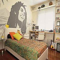 Best Inspirations : Bedrooms For Guys With Bob Marley Graphic Looks Cool - Karbonix