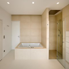Best Inspirations : Best Good Looking Nice Creamy Atmosphere Bathroom Design - Karbonix