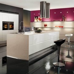 Best Inspirations : Best Purple Contemporary Kitchen Cabinets Design - Karbonix