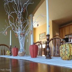 Best View Dining Table With Fall Decoration - Karbonix