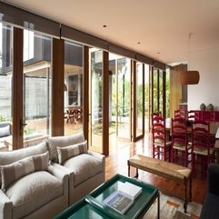 Between Living Dining Room Inside Glazed Wall Open Space - Karbonix