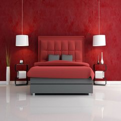Black And Red Bedroom Design Inspire Minimalist - Karbonix