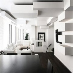 Black And White Apartment Interior Design Living Room Home Design - Karbonix
