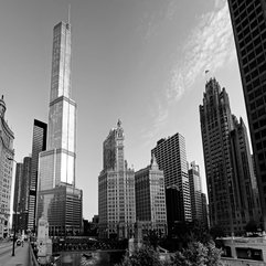 Black And White Architecture Chicago Illinois United States - Karbonix