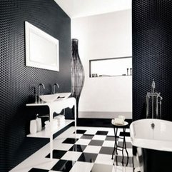 Best Inspirations : Black And White Bathroom Design Interior - Karbonix
