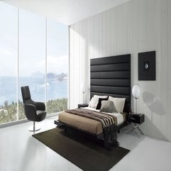 Black And White Bedroom Modern Minimalist - Karbonix