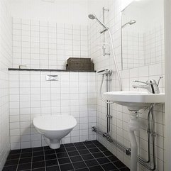 Black And White Furniture For The Bathroom Part Of Apartments - Karbonix