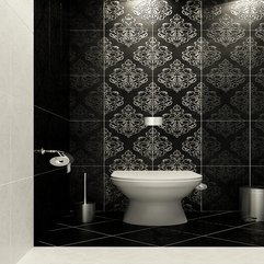 Black And White Tile Toilet Modern Classic - Karbonix
