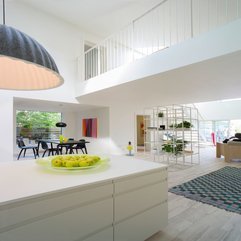 Black Dining Room Interior With Striking Painting Viewed From - Karbonix