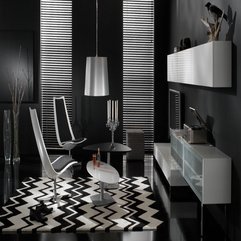 Black Living Room Design In Modern Style - Karbonix