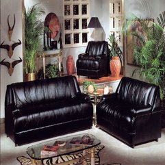 Black Livingroom Furniture Glazed Sofa - Karbonix