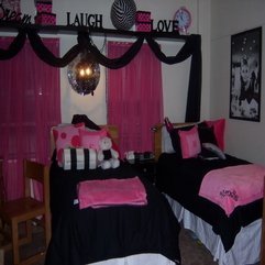 Black Room Decorating Ideas With Twin Beds Amazing Pink - Karbonix