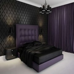 Best Inspirations : Black Wallpaper Wood Bed Elegant Innovative - Karbonix