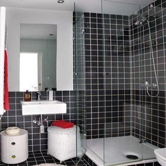 Black White And Red Bathroom Design Housearquitectura - Karbonix