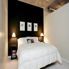 Black White Bedroom Simple Modern - Karbonix