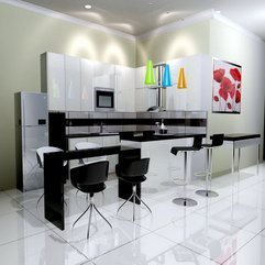 Black White Kitchen Elegance Simple - Karbonix