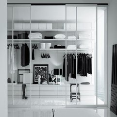 Best Inspirations : Black White Theme For Outfit Press With Slider Glass Door Fascinating Design - Karbonix