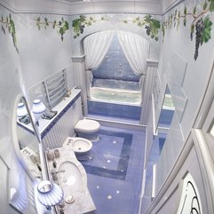 Best Inspirations : Blue Bathroom Interior Design Looks Fancy - Karbonix