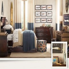 Best Inspirations : Blue Cream Boys Room Decor With Frame Bed For Two In Modern Style - Karbonix
