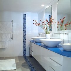Blue Tiles Bathroom Smart Design - Karbonix